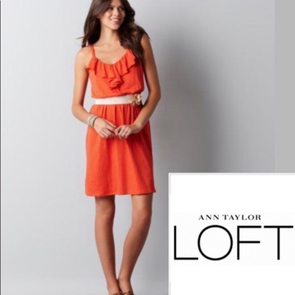 Orange sundress from loft
